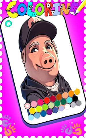 john pork coloring Screenshot 1
