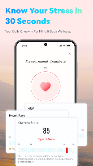 MindOn-Health & Stress Monitor Screenshot 1