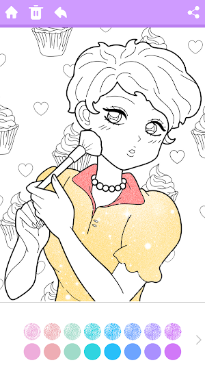 Glitter Beauty Color For Girls Screenshot 0