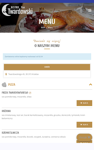 Pan Twardowski Bistro Screenshot 2
