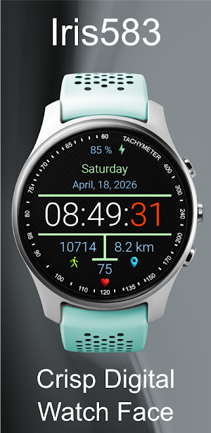Iris583 Crisp Digital Watch Screenshot 2
