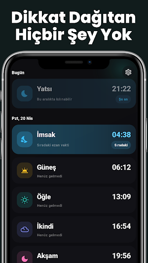 Namaz Vakitleri - Reklamsız Screenshot 1