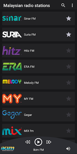 Malaysian radio stations Screenshot 0