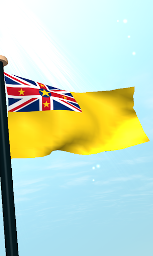 Niue Flag 3D Live Wallpaper Screenshot 3