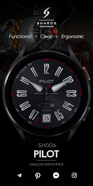 SH006 Watch Face, WearOS watch Screenshot 0