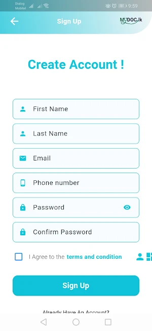 mydoc.lk Screenshot 2