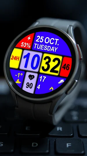 DIGITAL AMAZ BIG Watch face Screenshot 1