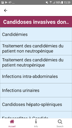 Reco Antifongiques AP-HP Screenshot 2