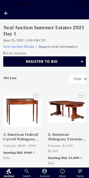 Neal Auction Screenshot 1