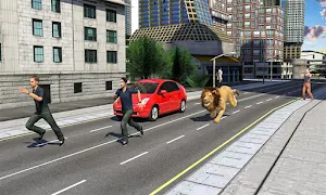 Angry Lion City Attack : Animal Hunting Simulator Screenshot 1