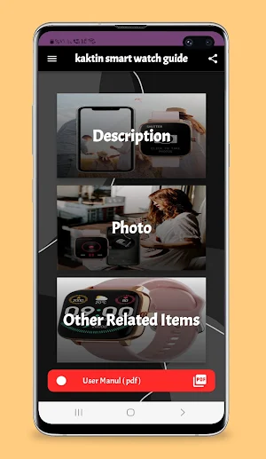 kaktin smart watch guide Screenshot 0