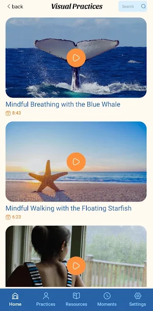 Blue Whale Mindfulness Screenshot 2
