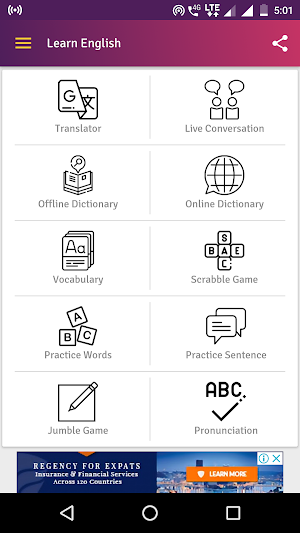 Hindi English Translator - English Dictionary Screenshot 0