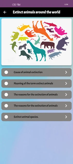 Extinct animals Screenshot 0