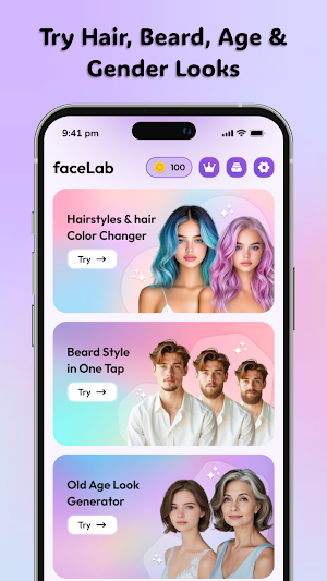 AI Hairstyle Try On Hair Color Screenshot 2