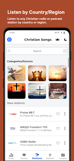 Christian Gospel Songs & Radio Screenshot 1