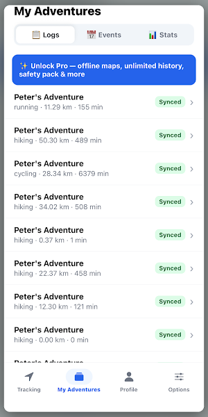 Track My Adventure: GPS Screenshot 2