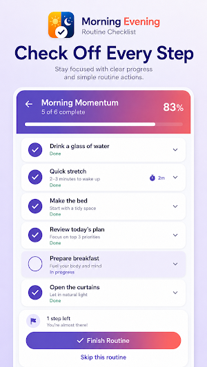Morning & Evening Routine Screenshot 1
