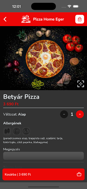 Pizza Home Eger Screenshot 1