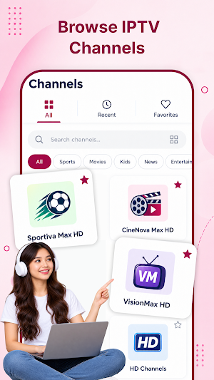 Online IPTV: Live & Pro Player Screenshot 1