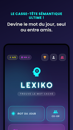 Lexiko : Jeu de Sémantique Screenshot 0