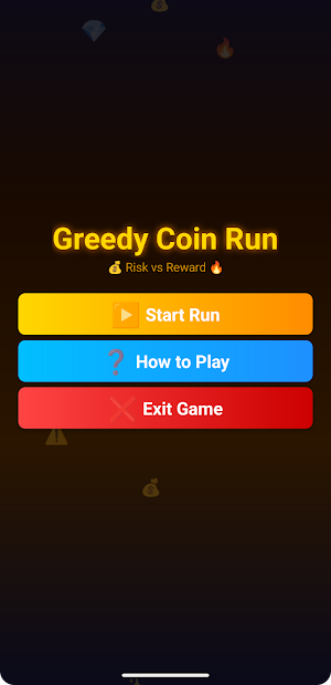 Greedy Coin Run Screenshot 1