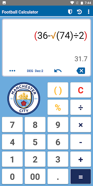 Football Calculator Screenshot 1