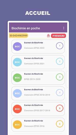 BIOCHIMIE EN POCHE Screenshot 0
