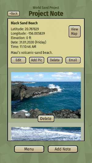 Pocket Field Notes Screenshot 1