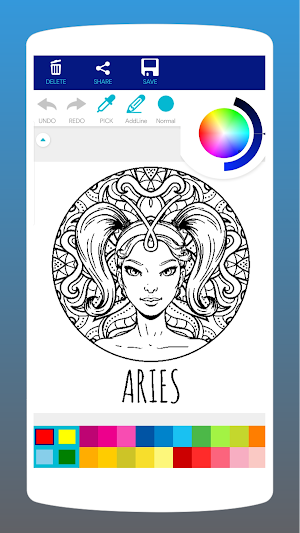 Zodiac Signs Coloring Book Screenshot 1