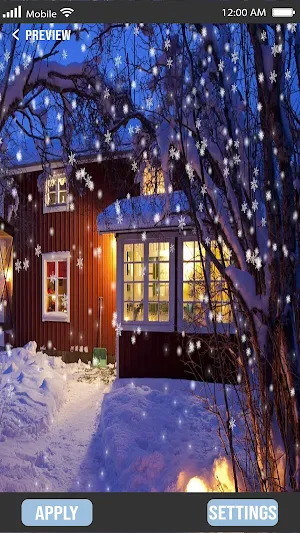 Snow Fall Wallpapers Screenshot 2