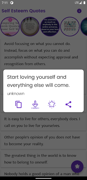 Self Esteem Quotes and Sayings Screenshot 2