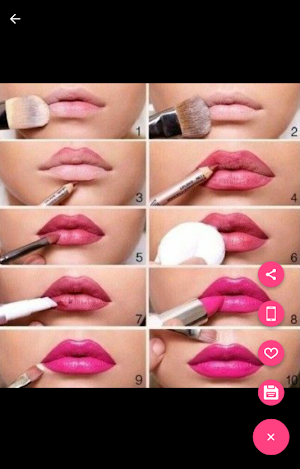 Red Lip Makeup Look Screenshot 3