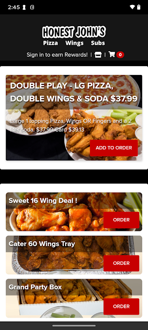 Honest Johns Pizzeria Screenshot 0