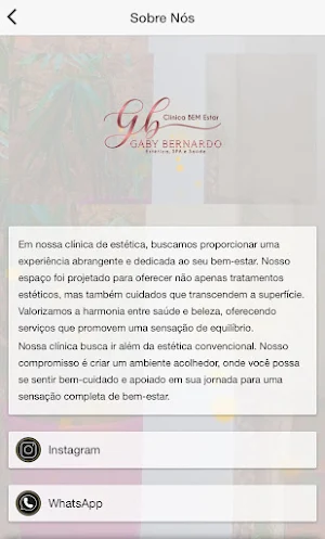 CLÍNICA GABY BERNARDO Screenshot 2