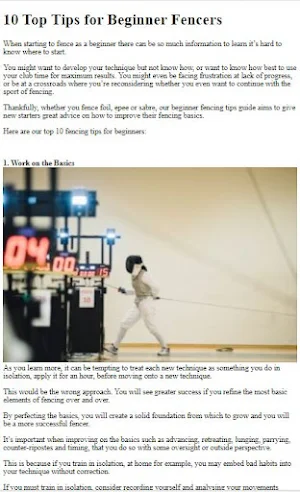 How to Do Fencing Techniques Screenshot 0
