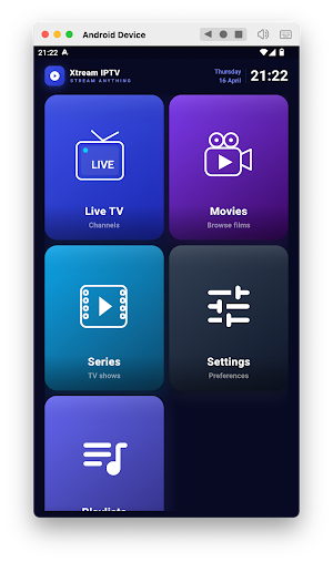 Xtream IPTV Screenshot 0