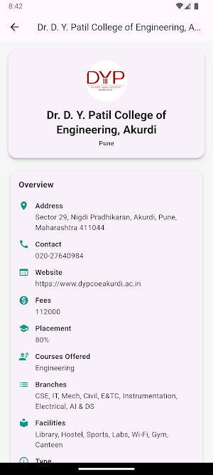 ColleGuidr Screenshot 1