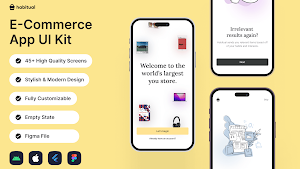 Habitual E-Commerce UI Kit Screenshot 0