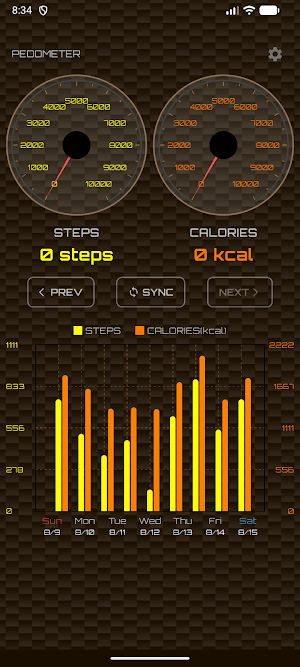 Pedometer HealthSteps Tracker Screenshot 1