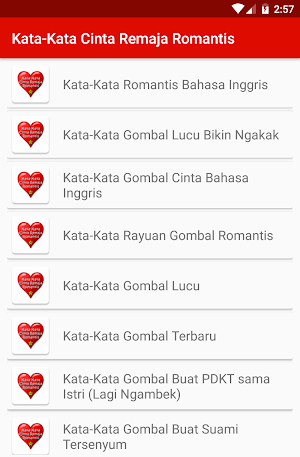 Kata-Kata Cinta Remaja Romantis Screenshot 1
