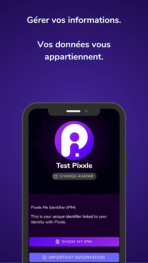 Pixxle Me : Manage & login Screenshot 2