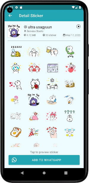 Usagyuuun Animated WASticker Screenshot 3