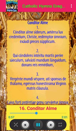 Catholic Hymns Gregorian Chants | Lyric + Ringtone Screenshot 2