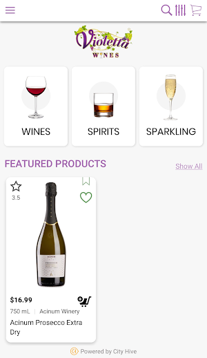 Violetta Wines Screenshot 1