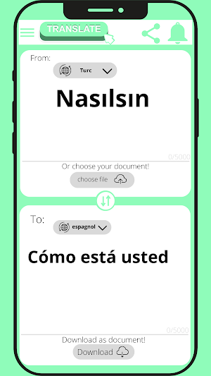 Spanish - Turc Translator Screenshot 1