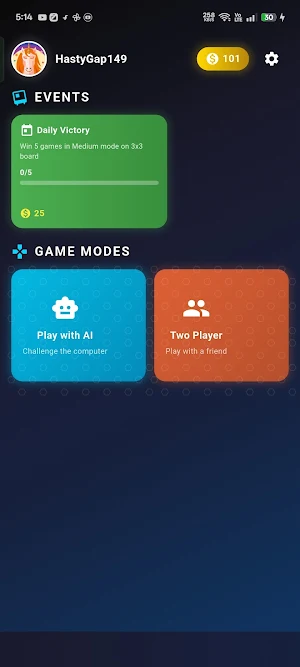 Tic Tac Toe: Glow Edition Screenshot 1