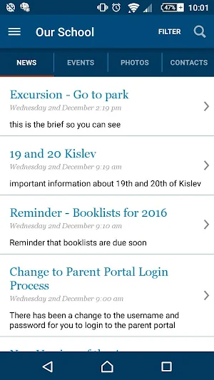 Our School - YBR Communication Screenshot 1