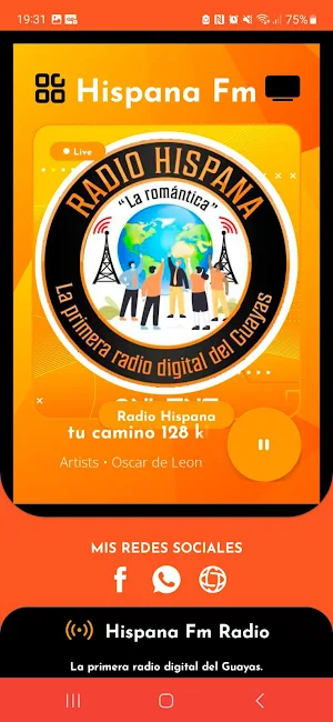 Radio Hispana Fm Ecuador Screenshot 1