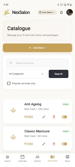 NexSalon - Management Screenshot 3
